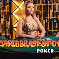 Caribbean Stud Poker by Evolution, showcased at myempiregreece.com – game logo